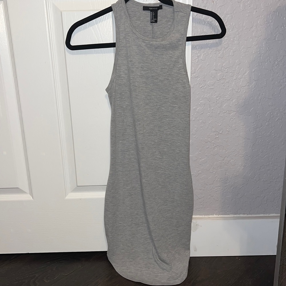 Forever 21 Heather Grey Textured Bodycon Dress Size Small